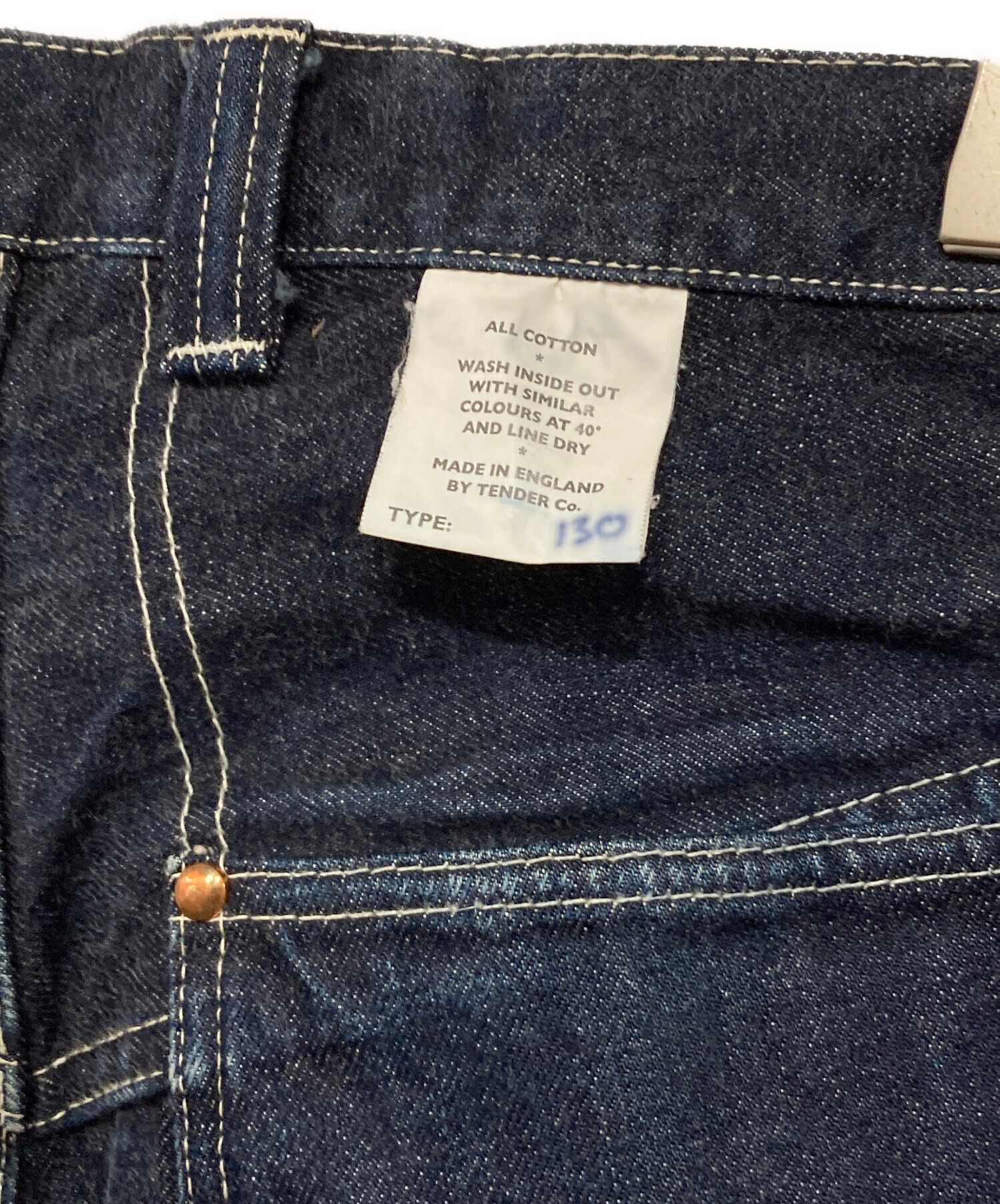 中古・古着通販】TENDER Co. (テンダー コー) 130 RINSE TAPERED JEANS