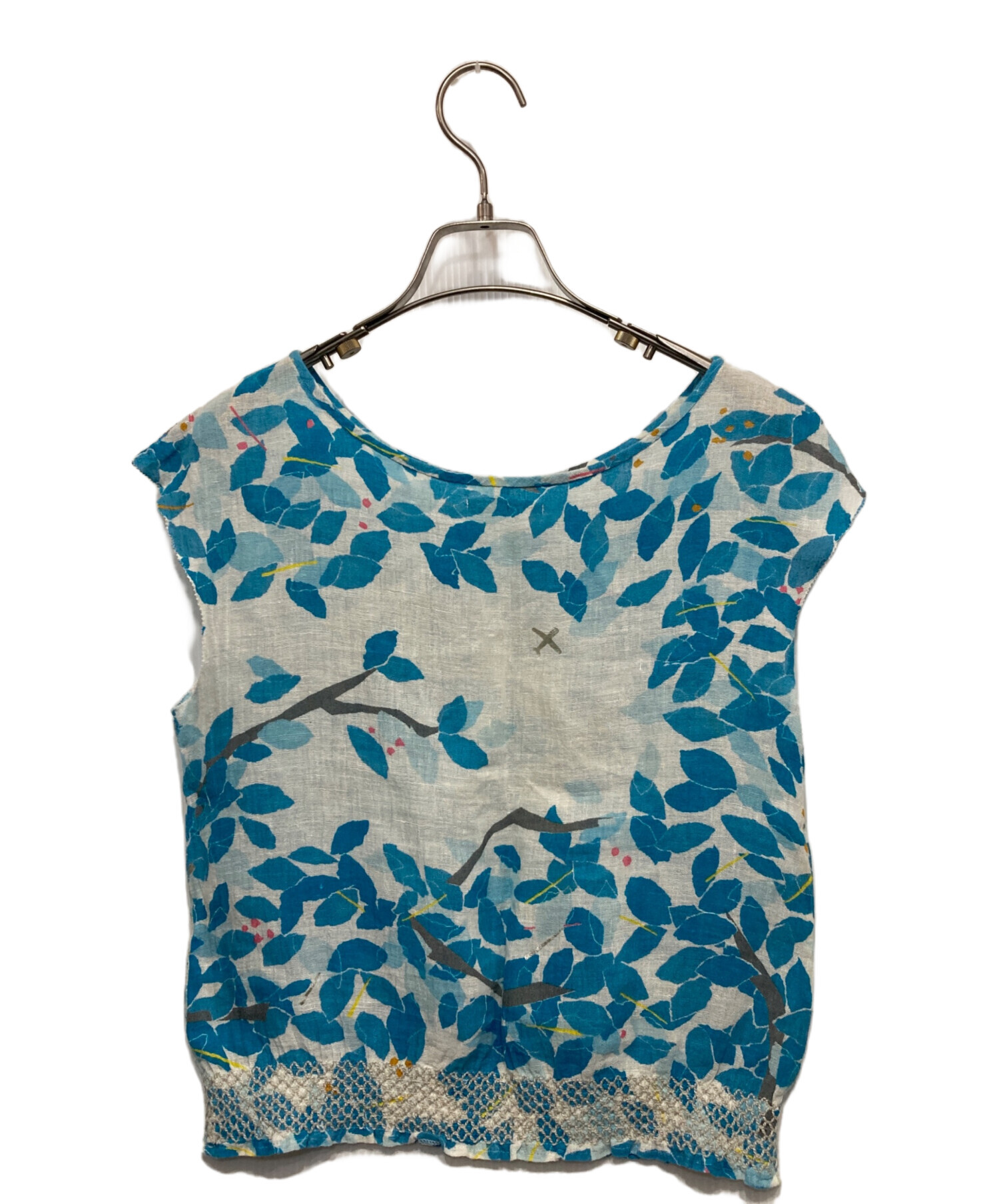 中古・古着通販】mina perhonen (ミナ ペルホネン) nap リネンブラウス