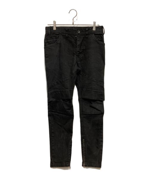 中古・古着通販】JULIUS (ユリウス) アークドデニムパンツ ブラック