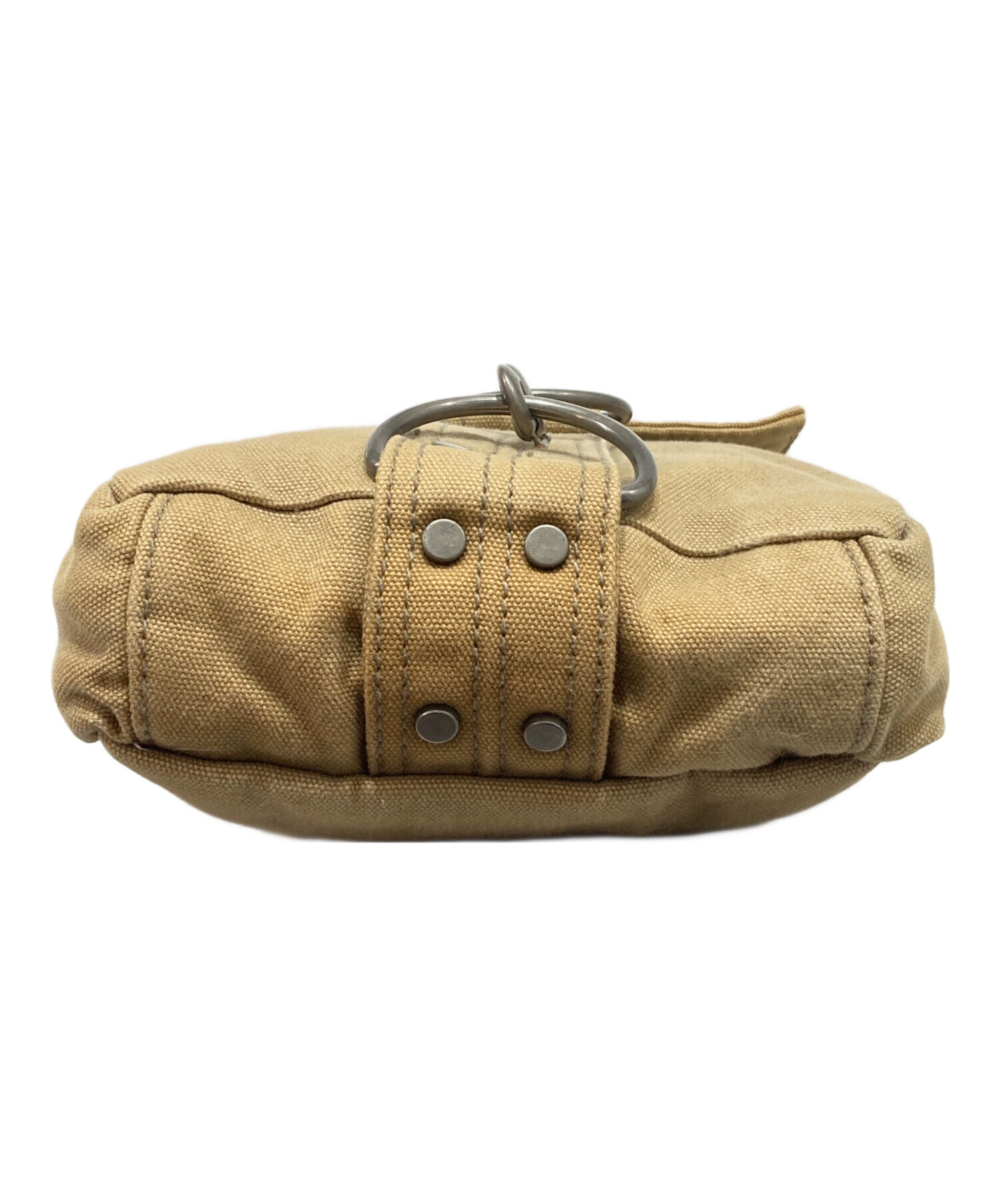 DIESEL ベージュ ショルダーバッグ 中古・古着通販】DIESEL (ディーゼル) オールドロゴメタルショルダー