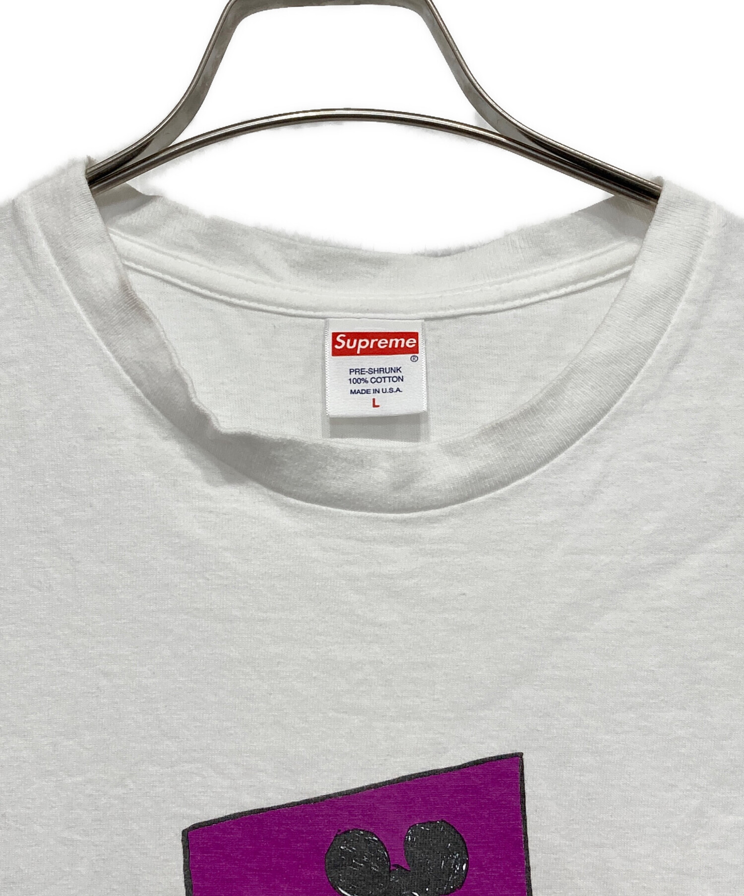 中古・古着通販】SUPREME (シュプリーム) MOUSE Tee ホワイト サイズ:L 