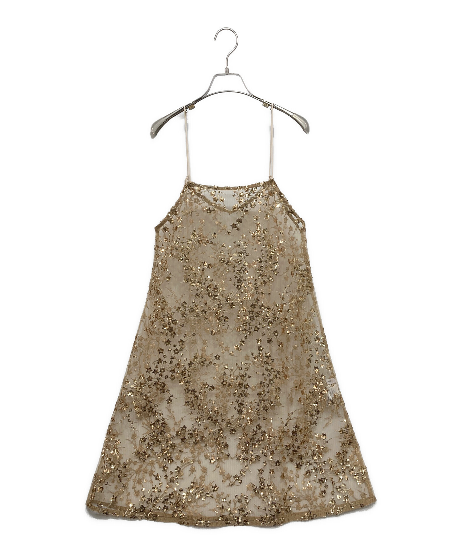中古・古着通販】yae (ヤエ) Flower spangle camisole dressフラワー