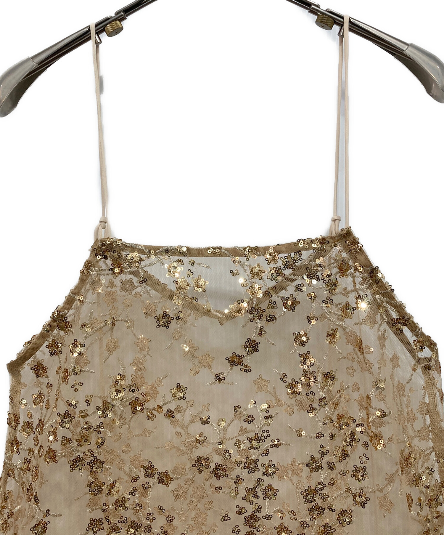 中古・古着通販】yae (ヤエ) Flower spangle camisole dressフラワー