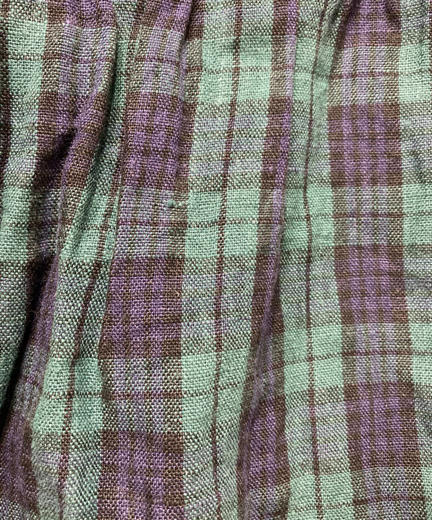 中古・古着通販】bulle de savon (ビュル デ サボン) チェックリネン