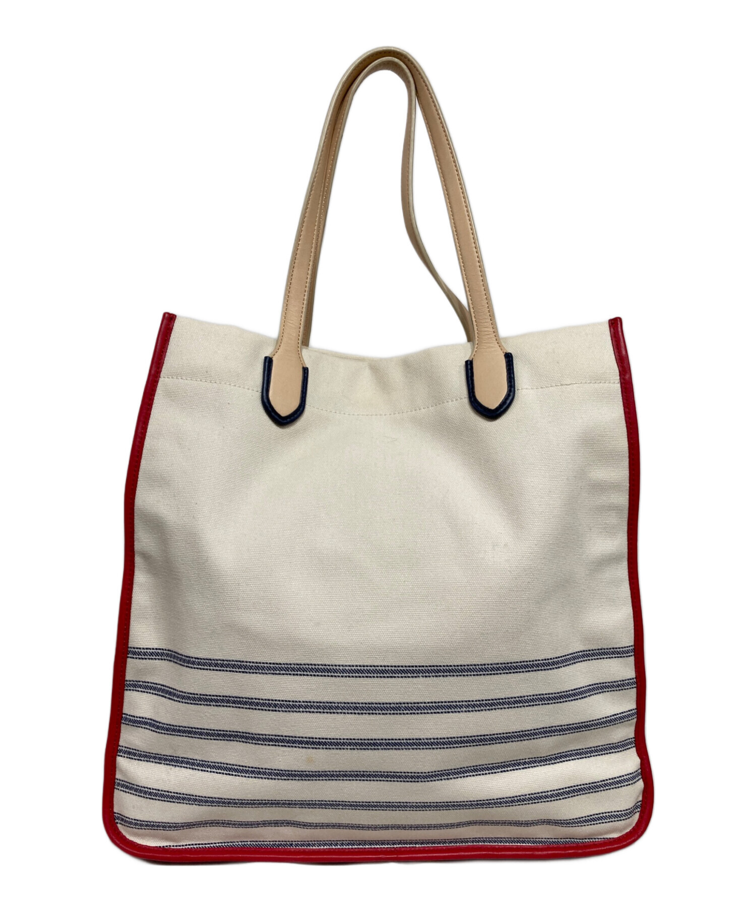 COACH SAINT JAMES ストライプトートバッグ 中古・古着通販】COACH (コーチ) SAINT JAMES (セントジェームス