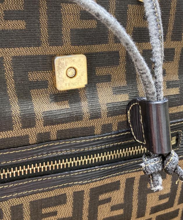 希少高級✨ FENDI ズッカ ミニリュック ブラウン 中古・古着通販】FENDI (フェンディ) ズッカ柄ミニリュック ブラウン
