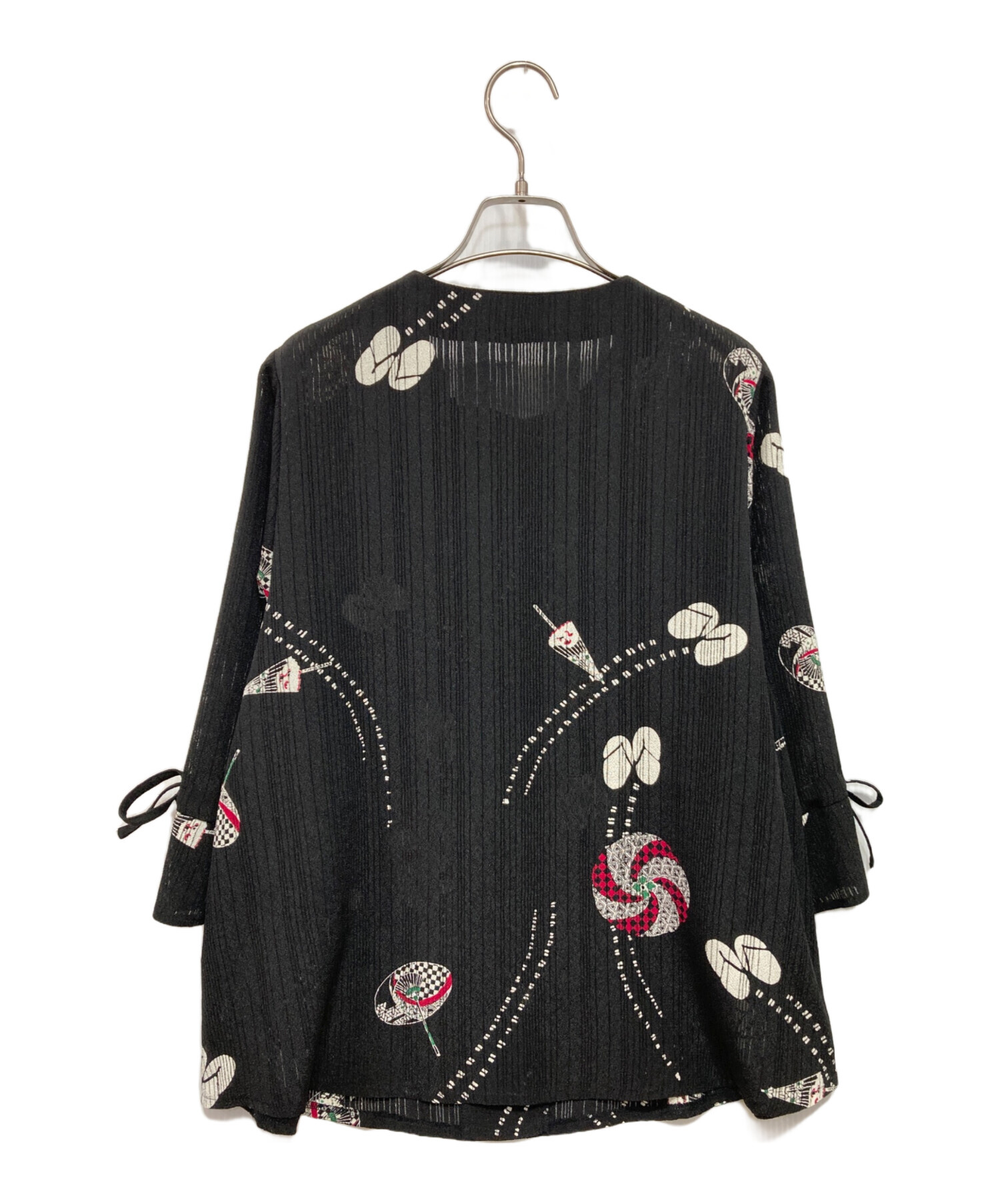 中古・古着通販】詩仙堂 (シセンドウ) ちりめんノーカーラーブラウス