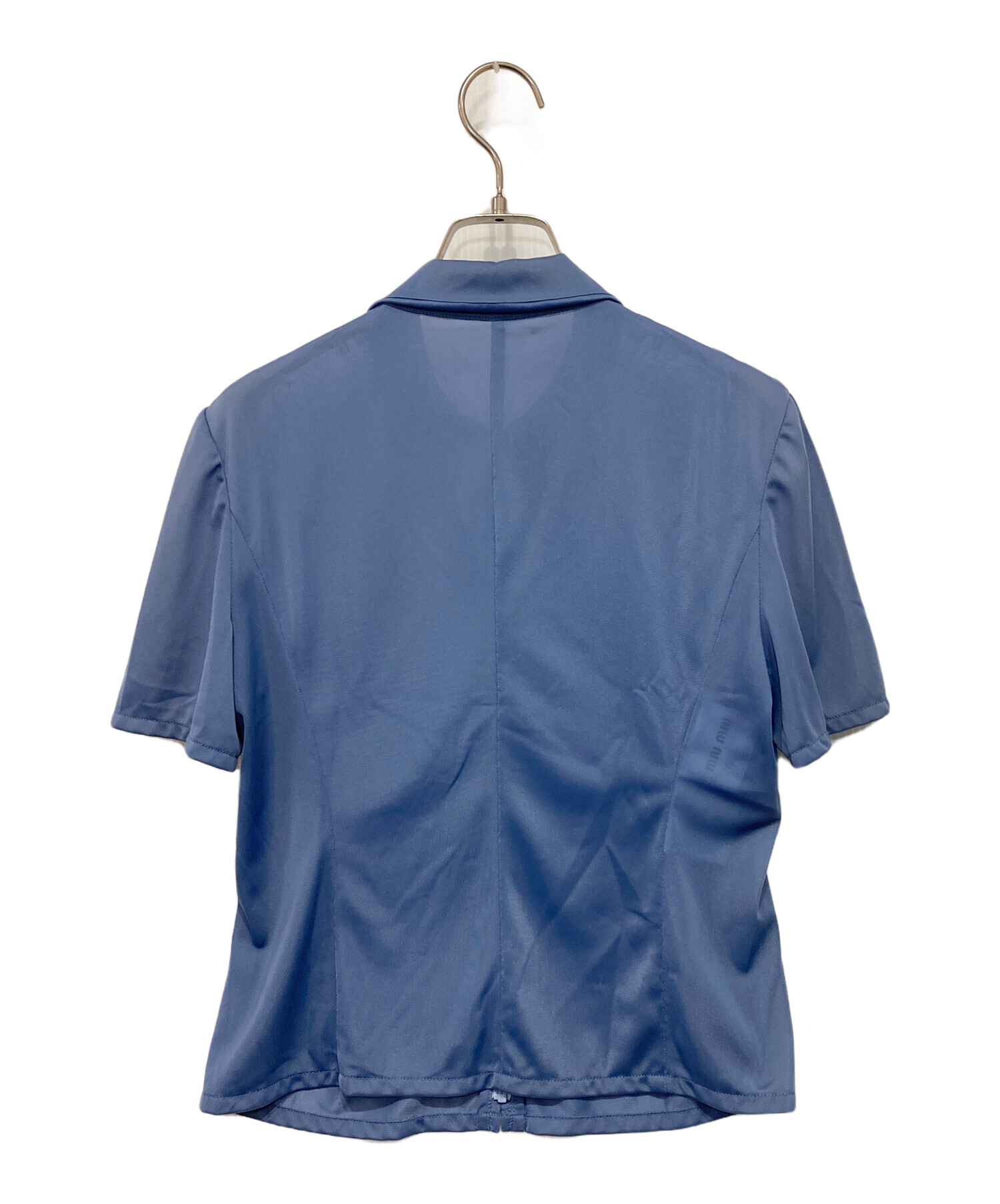 中古・古着通販】MIU MIU (ミュウミュウ) Zipped Front Cropped Shirt