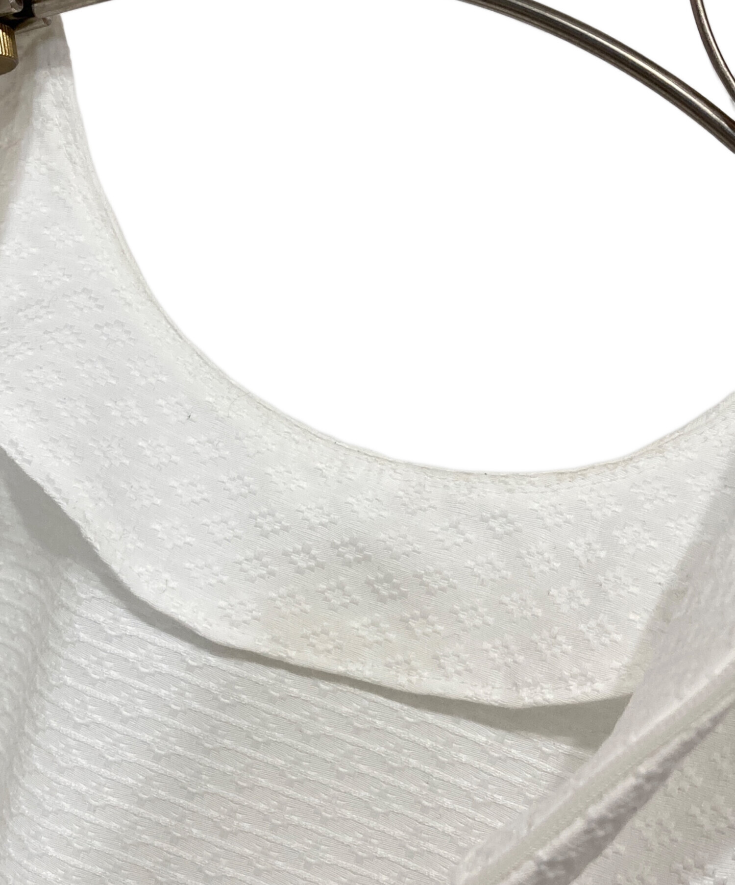 中古・古着通販】OHGA (オオガ) パターンブラウス ホワイト サイズ:F