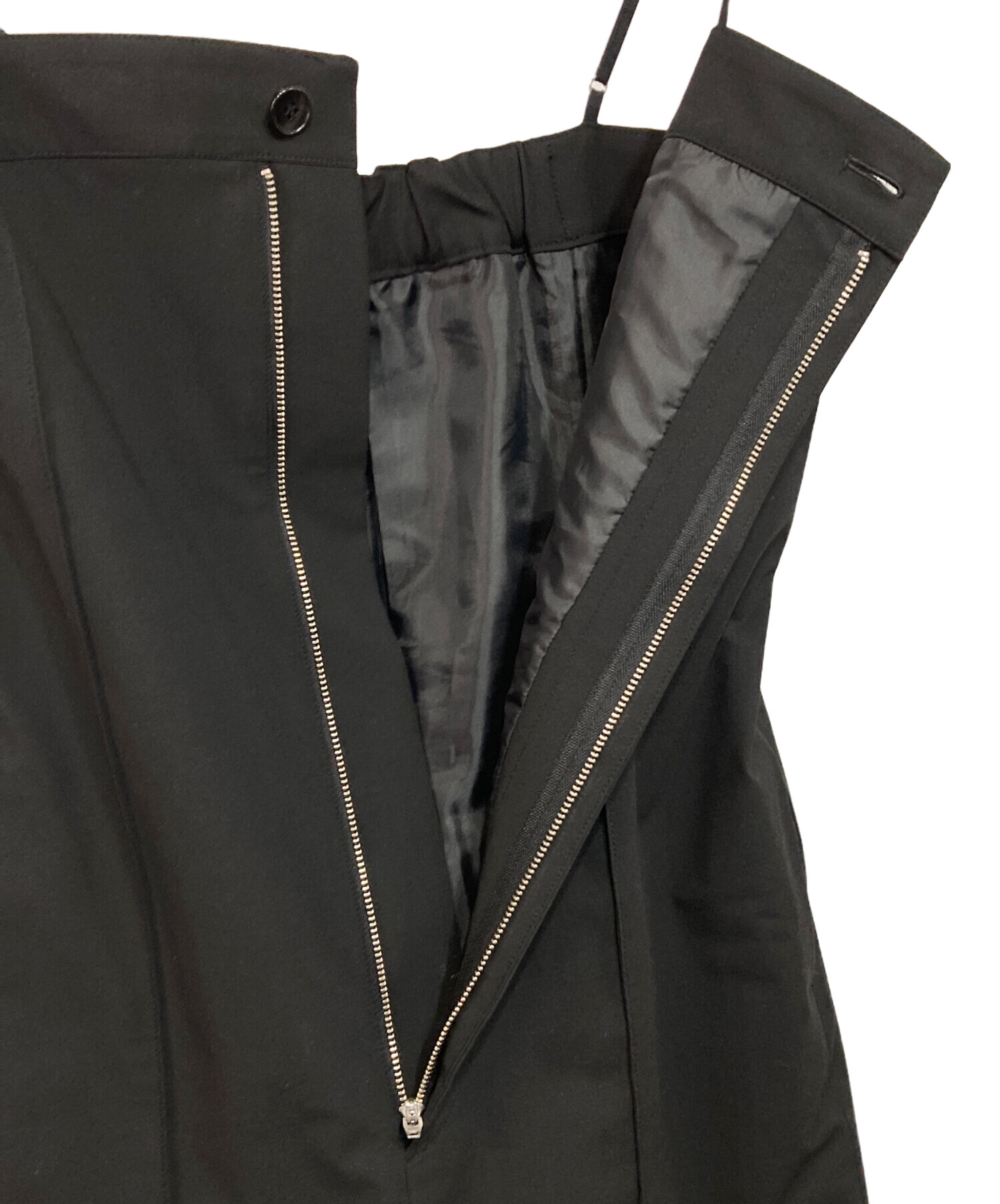 中古・古着通販】IENA (イエナ) ベアトップ キャミワンピース ブラック