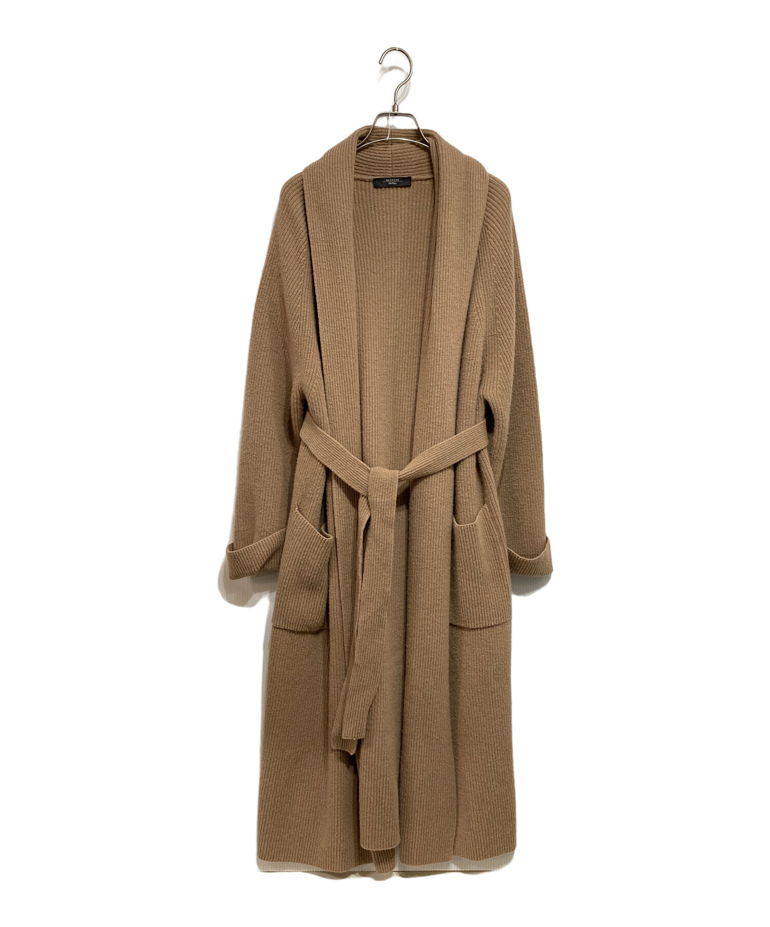 Max Mara キャメル ニット カーディガン MAXMARA ケーブルニット
