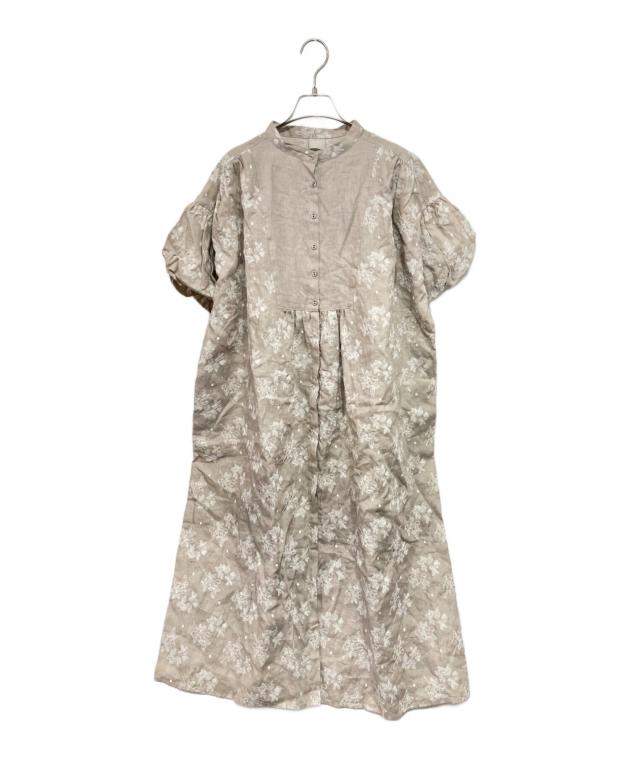 TSUHARU by Samansa Mos2 総刺繍ワンピース tsuharu リネン果物柄総