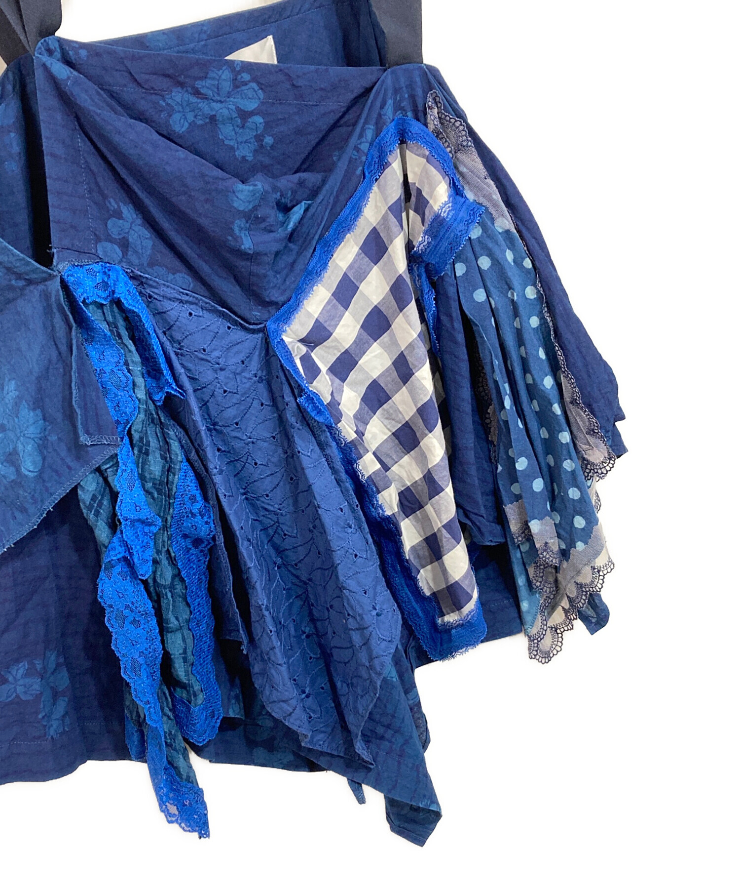 tao COMME des GARCONS レースリボン シャツワンピース M ブラック 黒