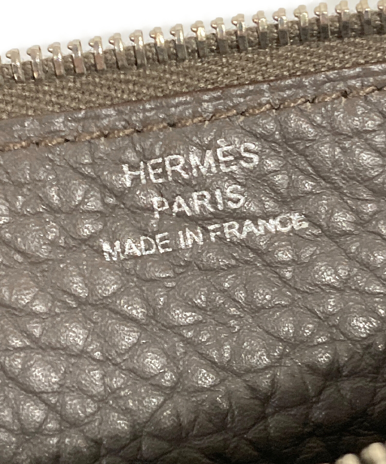 中古・古着通販】HERMES (エルメス) ドゴンGMエトゥープ-コインケース グレー｜ブランド・古着通販 トレファク公式【TREFAC  FASHION】スマホサイト