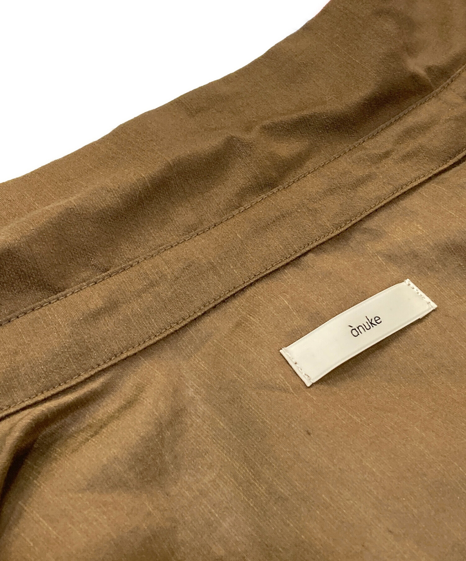 中古・古着通販】anuke (アンヌーク) Halfsleeve Box Shirts ブラウン