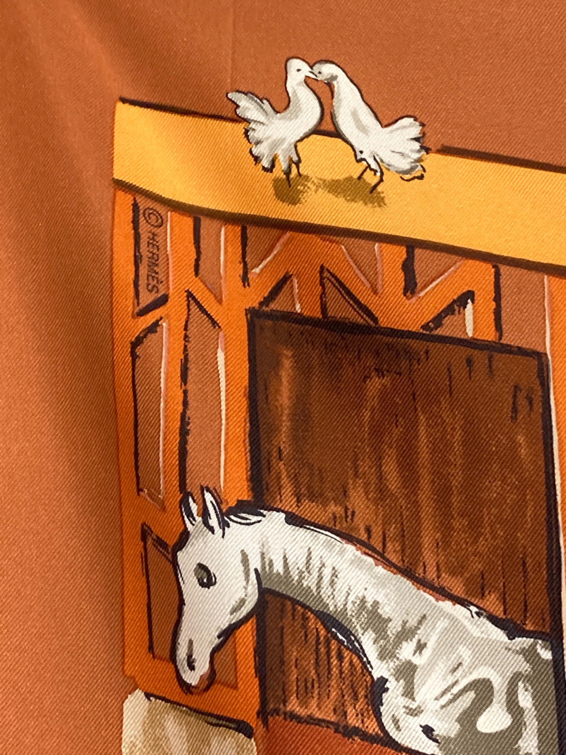 中古・古着通販】HERMES (エルメス) CLERC 馬小屋 厩舎 ブラウン