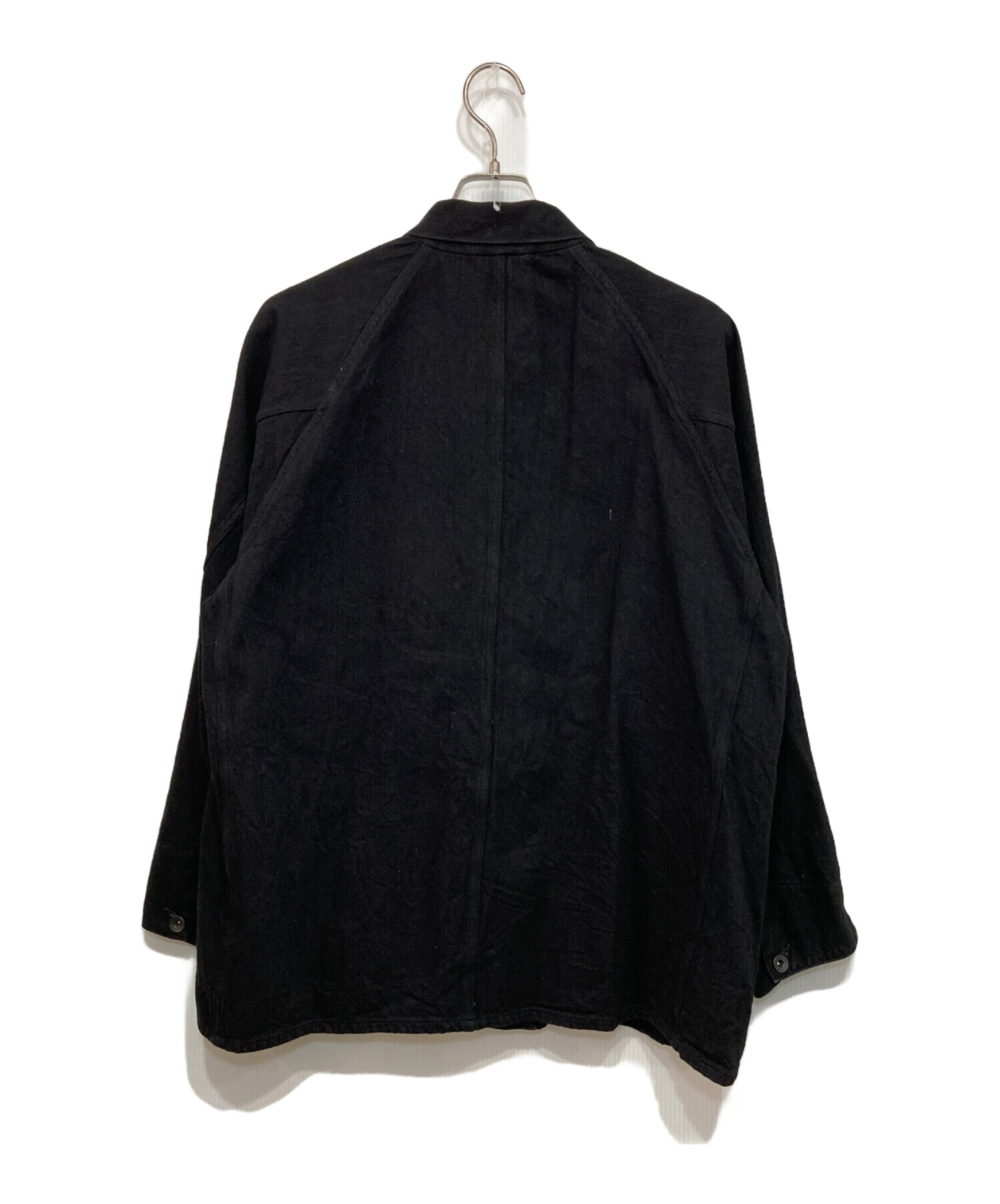 中古・古着通販】COMOLI (コモリ) デニムワークジャケット ブラック 