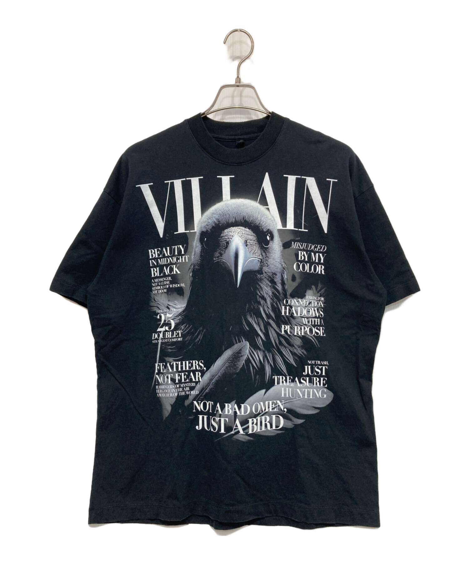 中古・古着通販】doublet (ダブレット) Villain Cover Print T-Shirt 