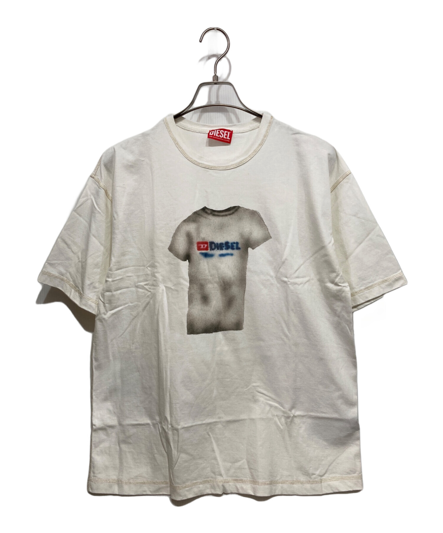 DIESEL プリント メンズTシャツ 970 ホワイトSサイズ【未使用品】 meraviglie_di103