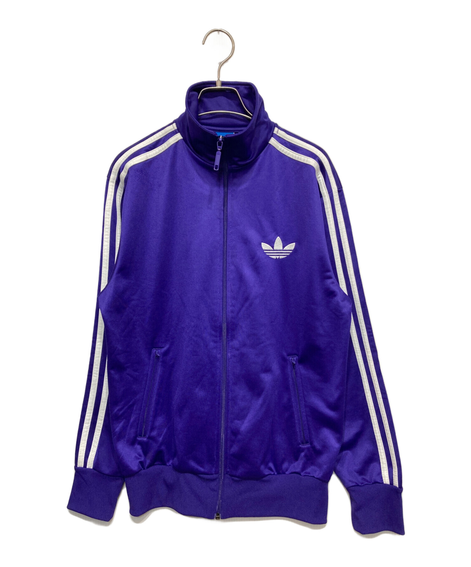 古着　adidas パープル ジャージ ジャケット 中古・古着通販】adidas (アディダス) トラックジャケット パープル