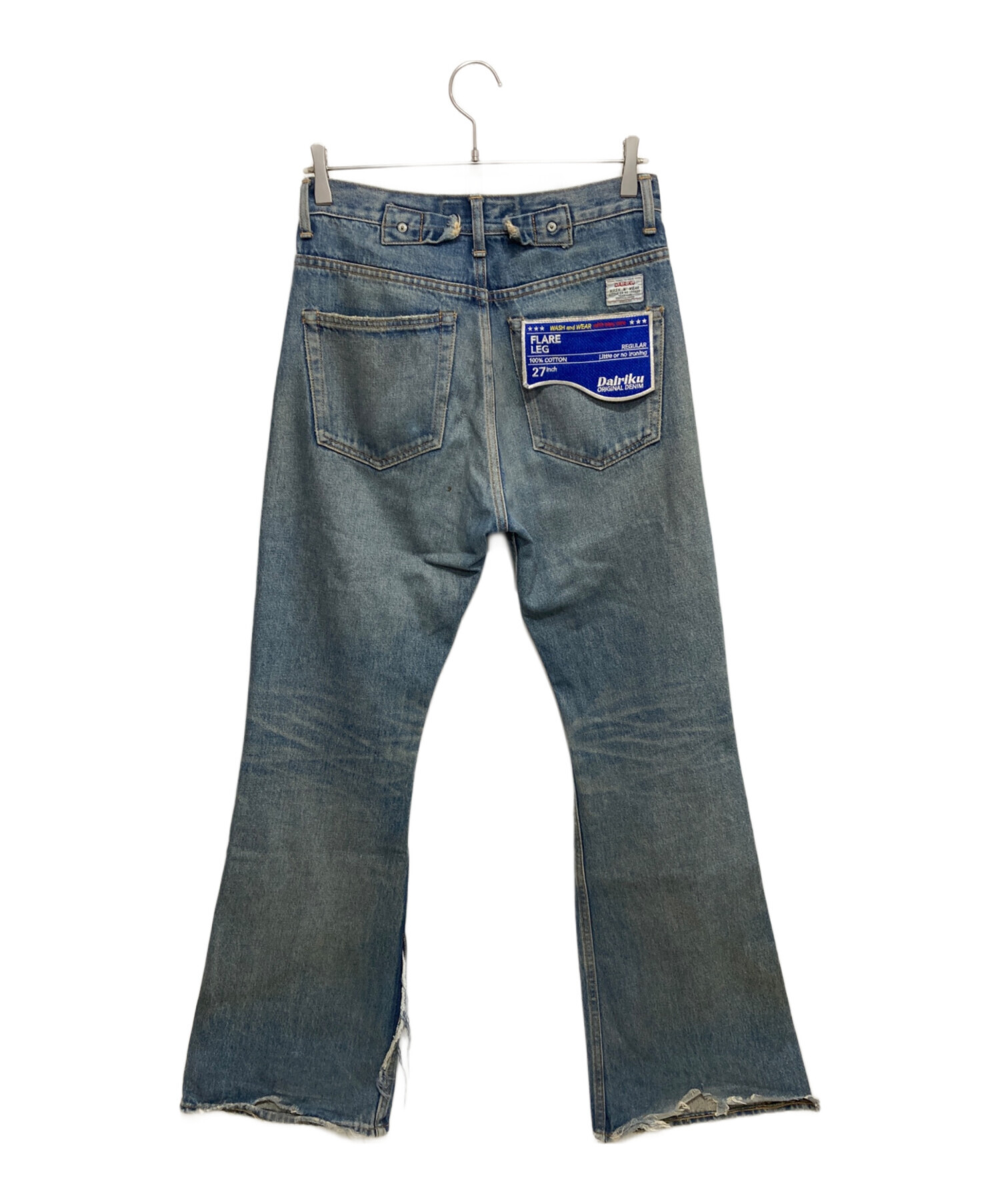中古・古着通販】DAIRIKU (ダイリク) Flare Denim Pants インディゴ