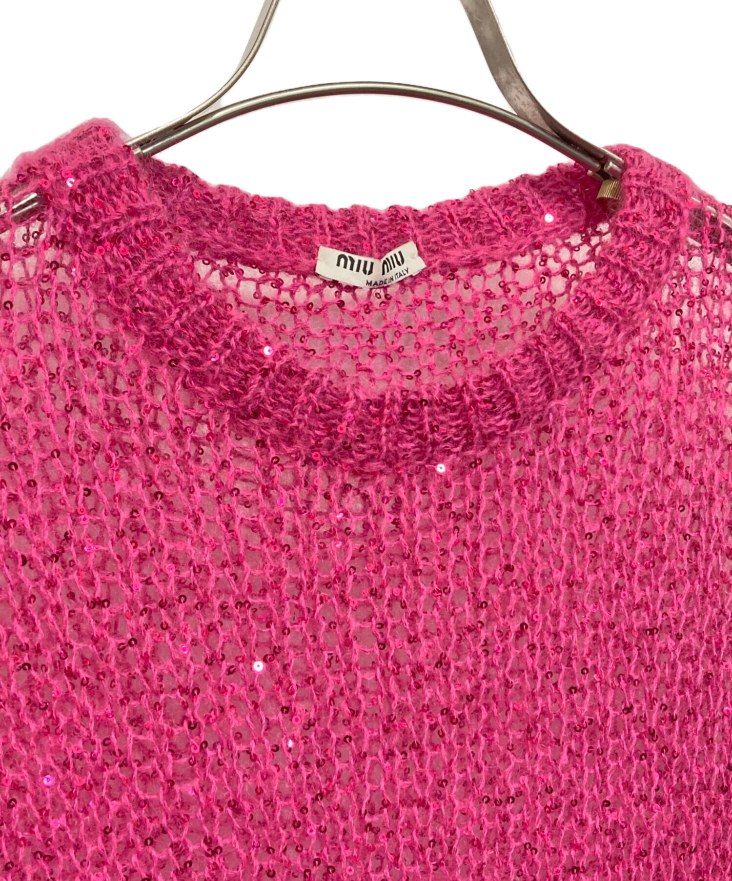 中古・古着通販】MIU MIU (ミュウミュウ) モヘアブレンドスパンコール