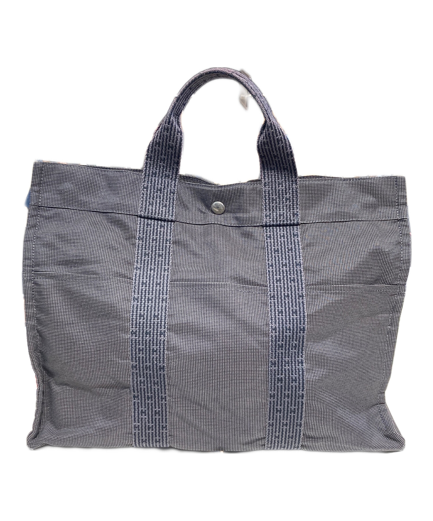 HERMES エルメス エールライン MM グレー トートバック 中古本物 