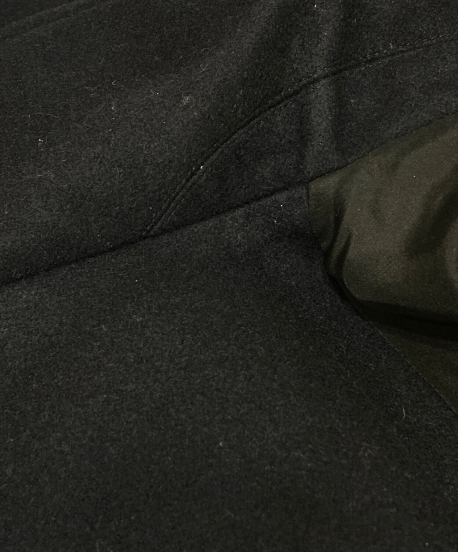 中古・古着通販】CELINE (セリーヌ) メルトンウールPコート ネイビー