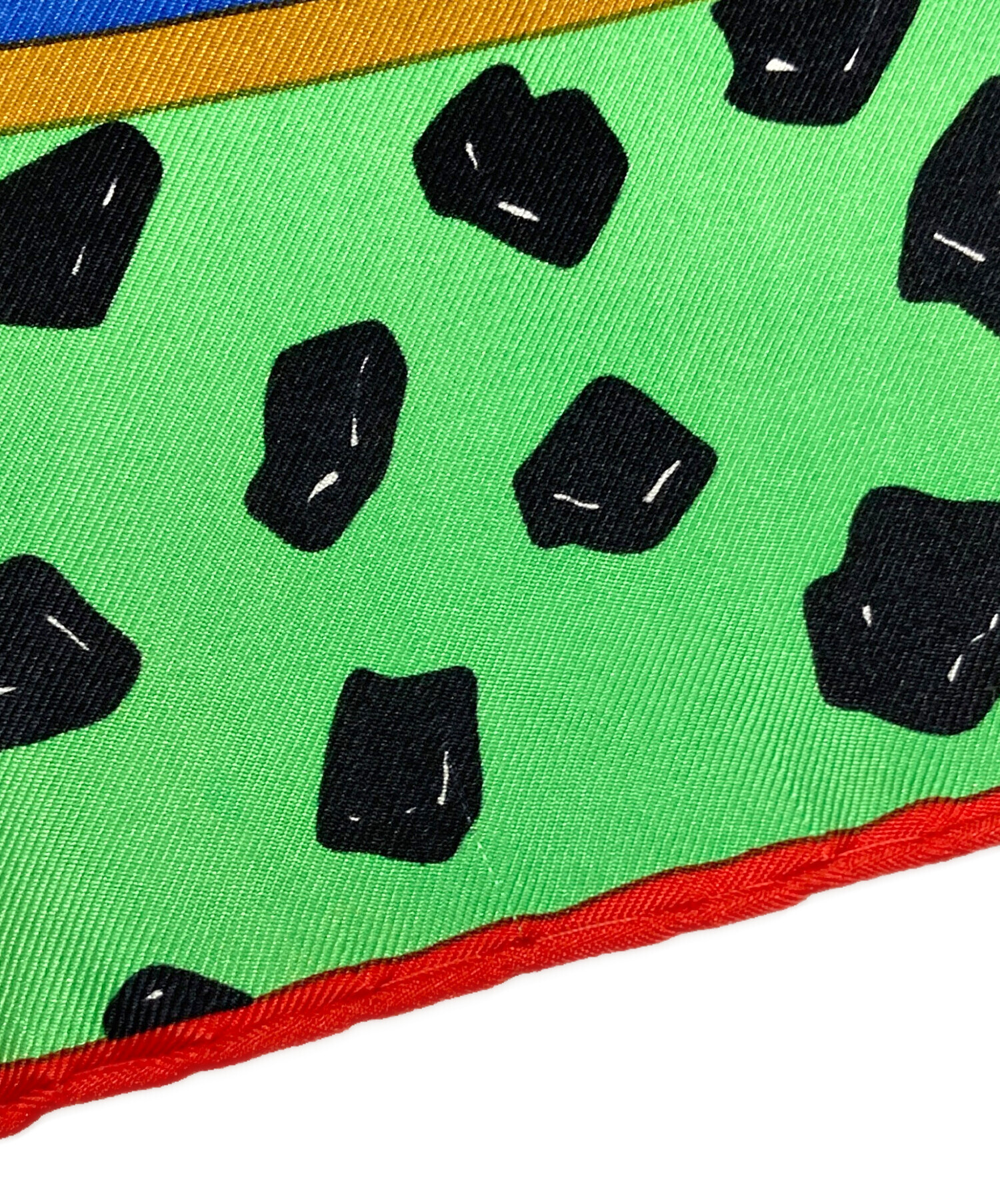 中古・古着通販】Cartier (カルティエ) ヒョウ柄スカーフ レッド