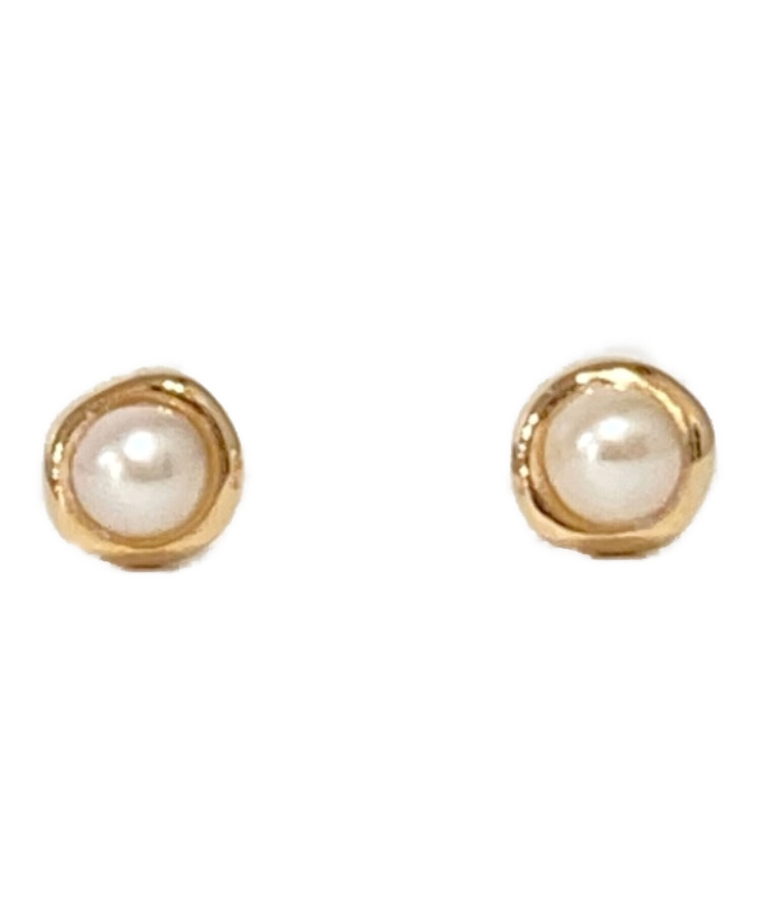 中古・古着通販】ete (エテ) ピアス ゴールド×ホワイト｜ブランド