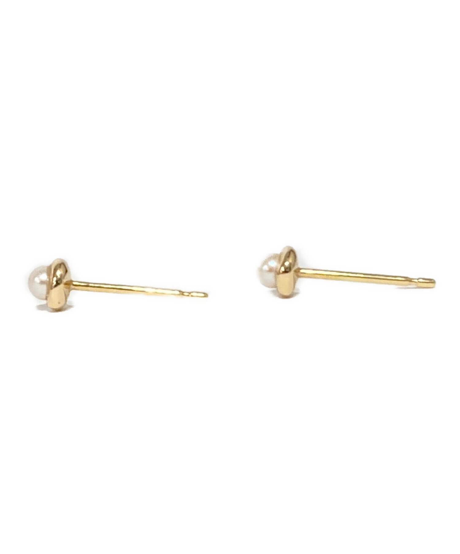 中古・古着通販】ete (エテ) ピアス ゴールド×ホワイト｜ブランド