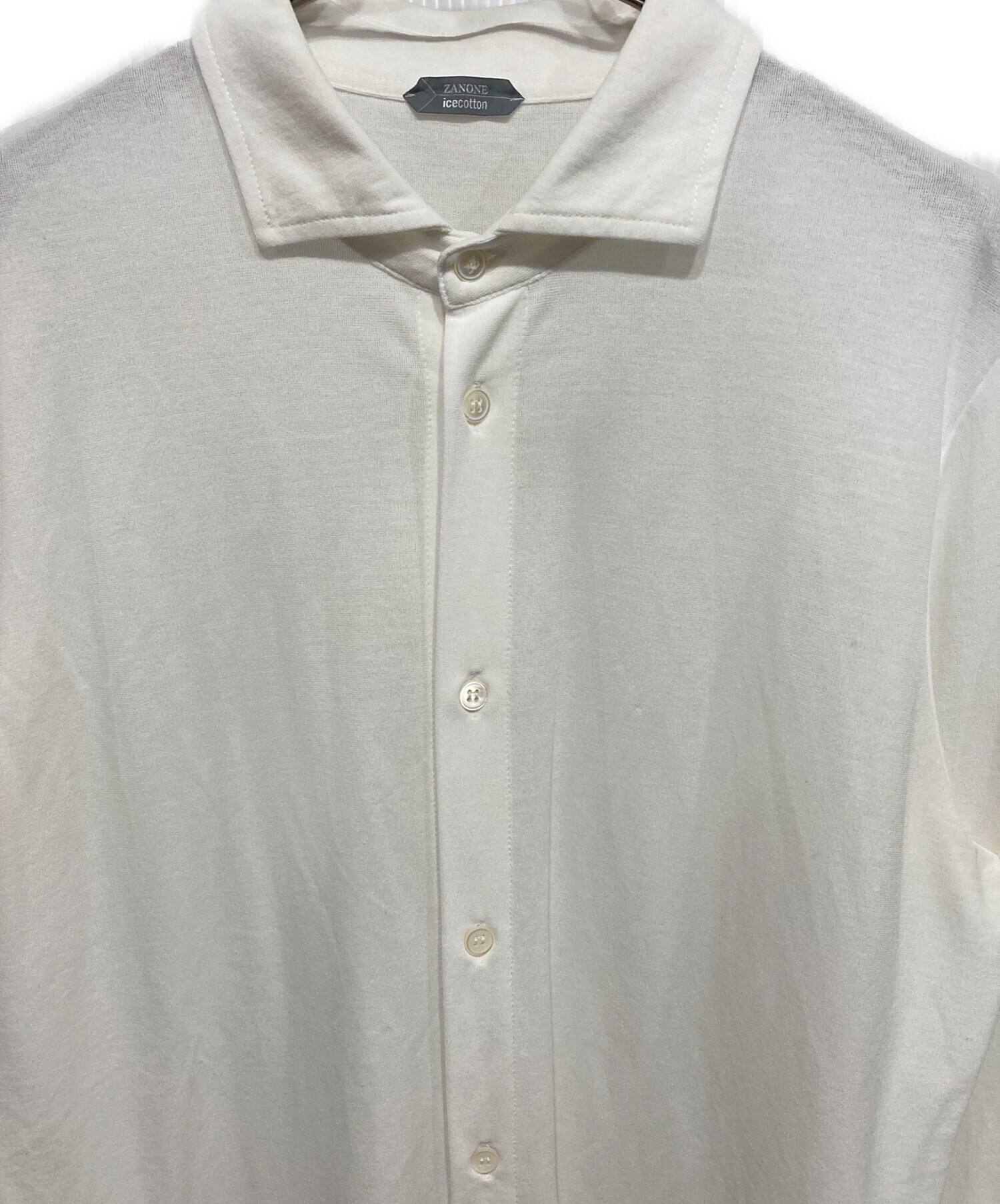 中古・古着通販】Zanone (ザノーネ) アイスコットンシャツ ホワイト 