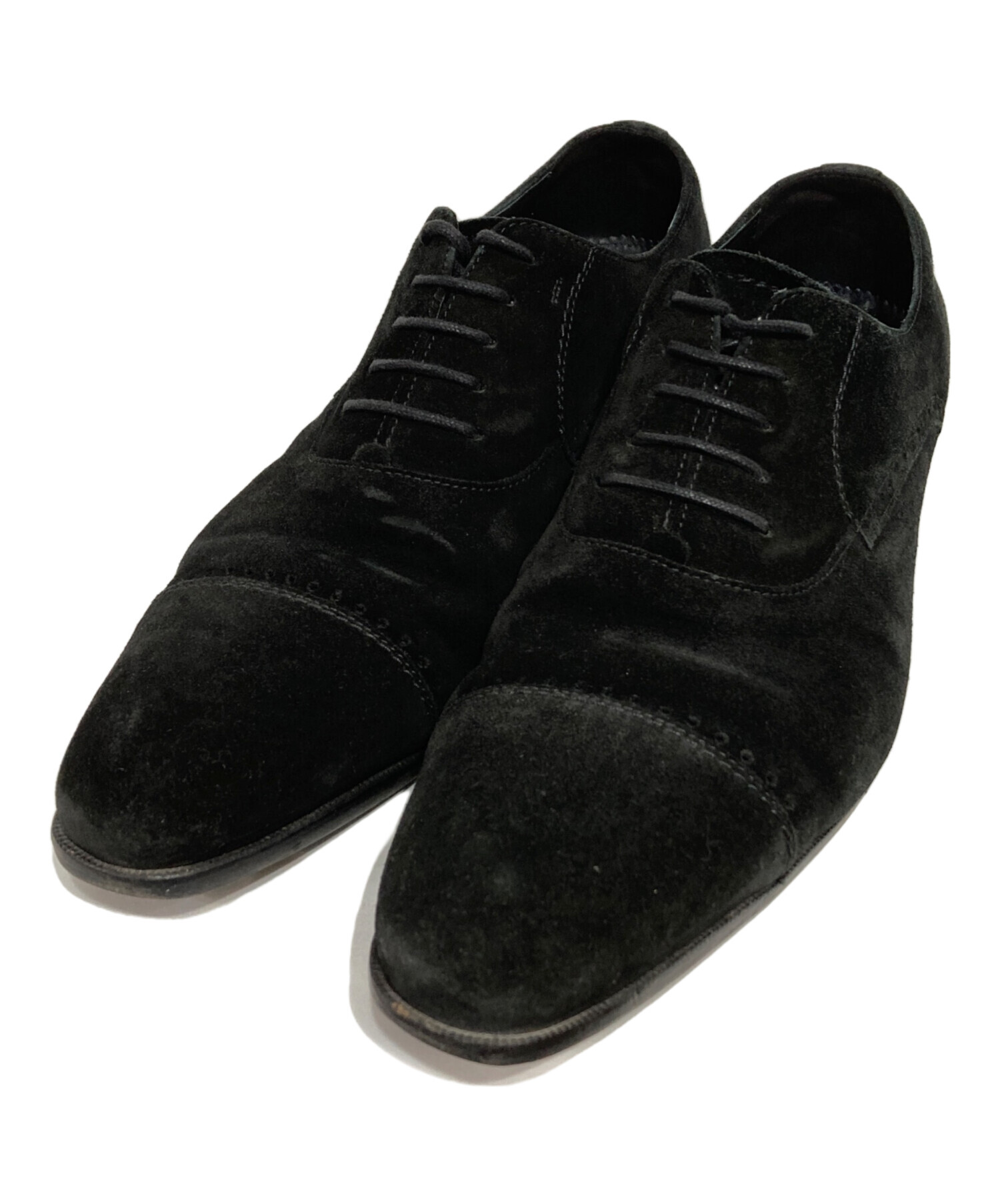 中古・古着通販】LANVIN (ランバン) レザーシューズ ブラック サイズ 