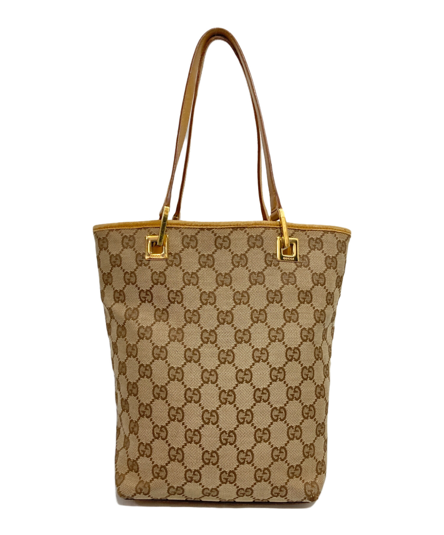 中古・古着通販】GUCCI (グッチ) GGキャンバスミニトート ベージュ 
