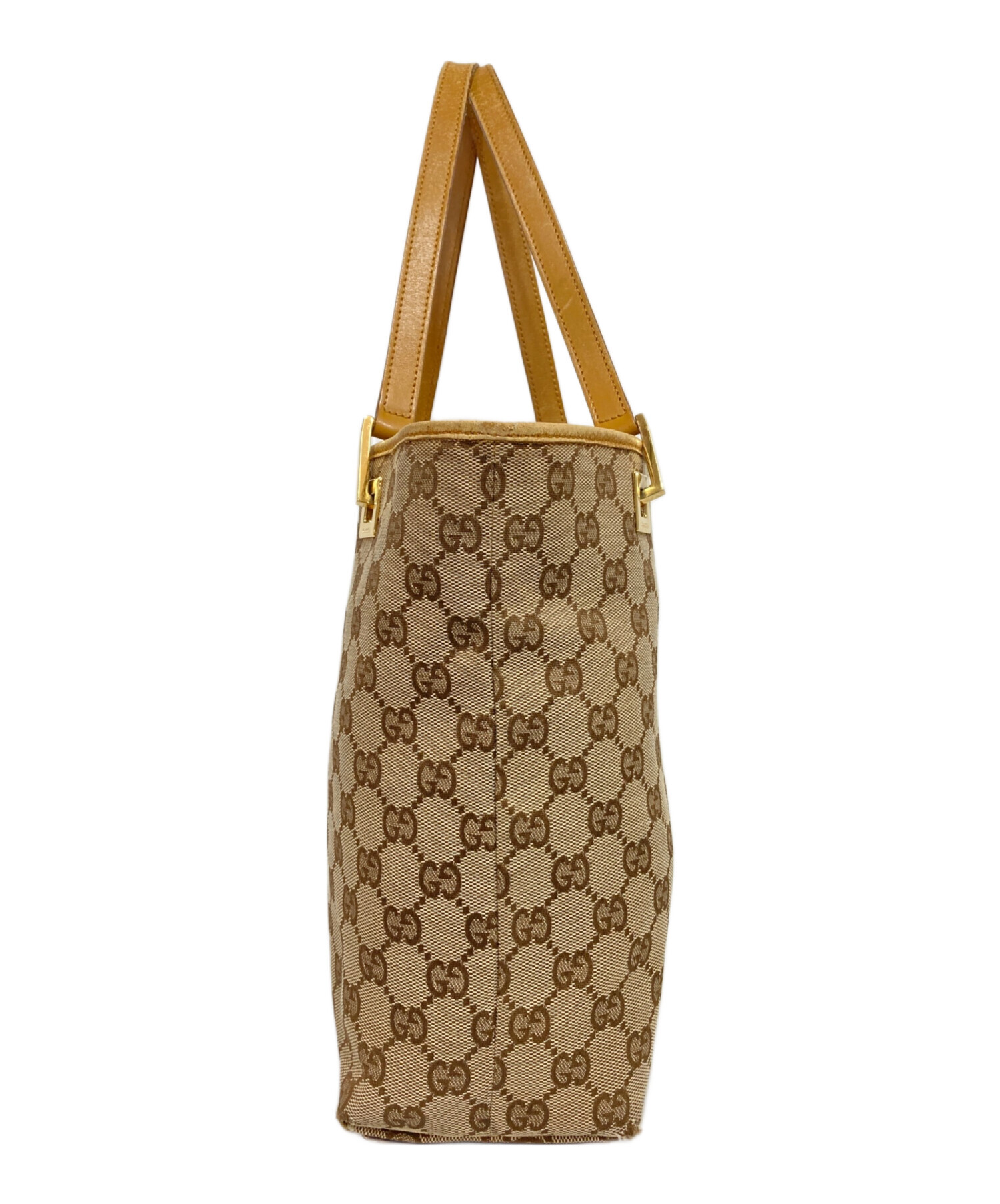 中古・古着通販】GUCCI (グッチ) GGキャンバスミニトート ベージュ 
