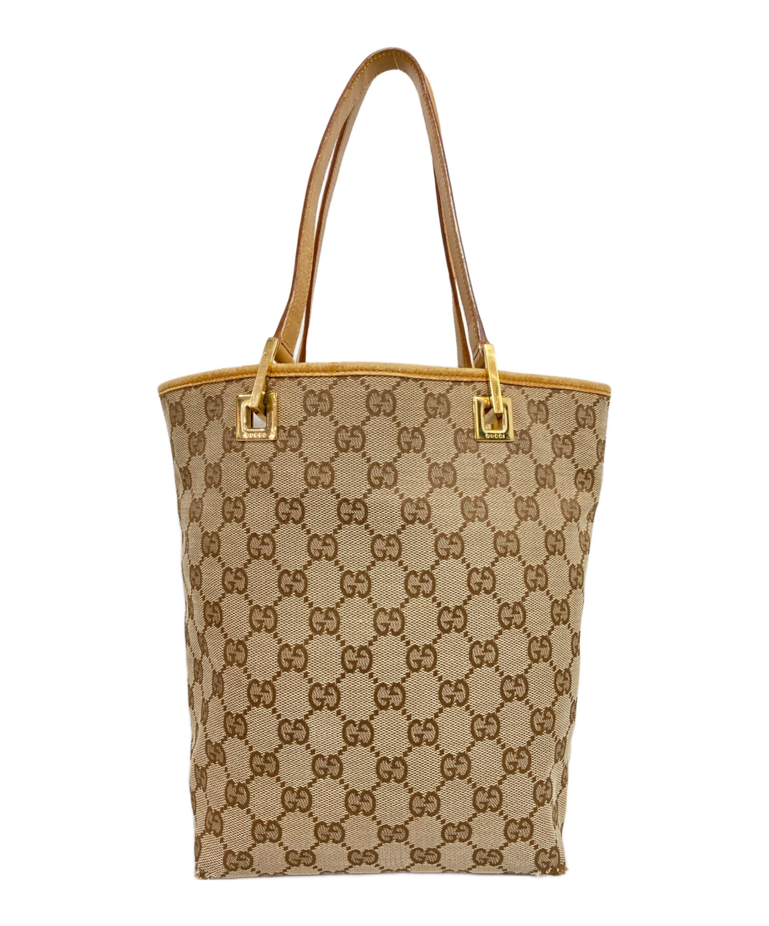 中古・古着通販】GUCCI (グッチ) GGキャンバスミニトート ベージュ 
