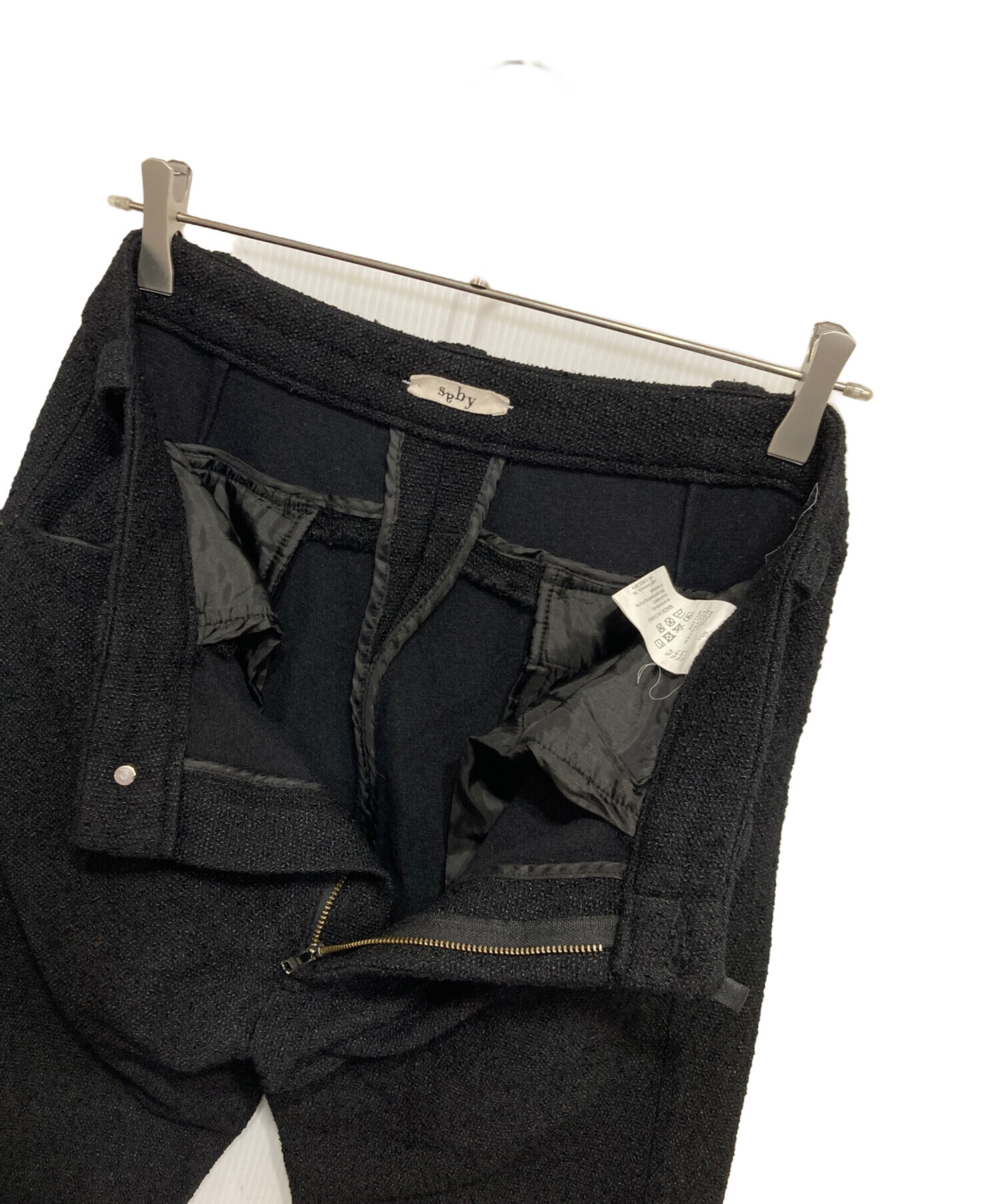 saby サバイ パンツ（その他） M 黒 【古着】【中古】【送料無料】 中古・古着通販】saby (サバイ) スラックス ブラック サイズ:3L