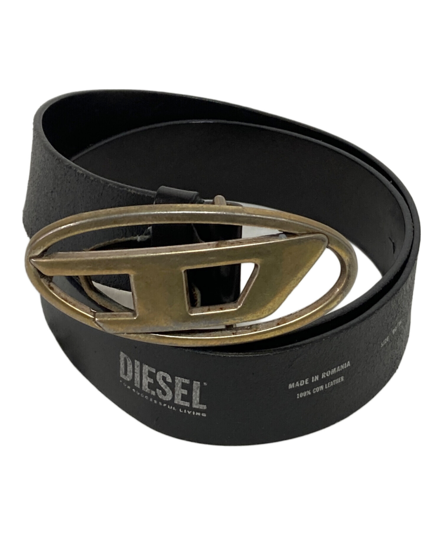 中古・古着通販】DIESEL (ディーゼル) D バックルベルト ブラック 