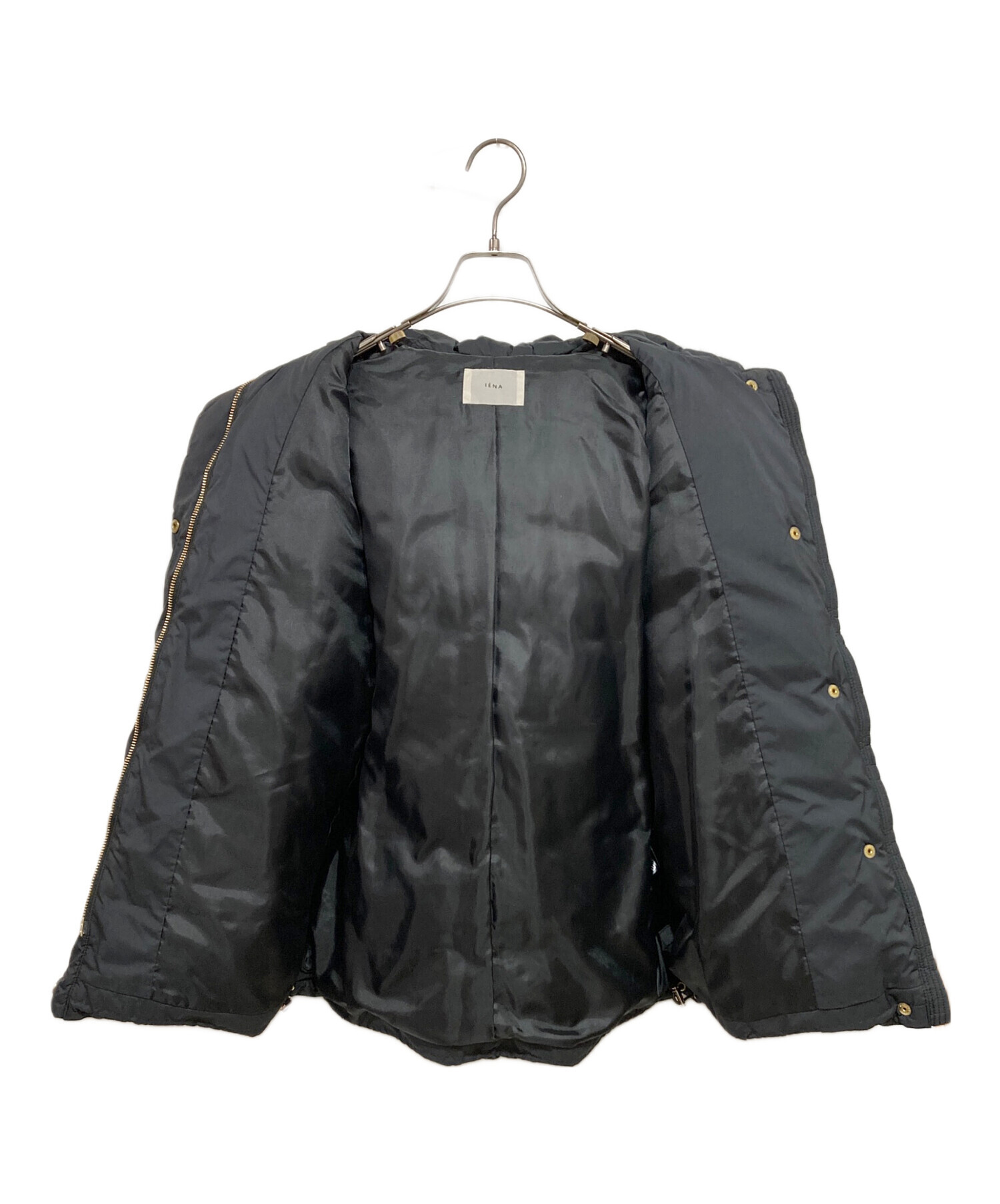 中古・古着通販】IENA (イエナ) P/タフタロングダウンコート ブラック 
