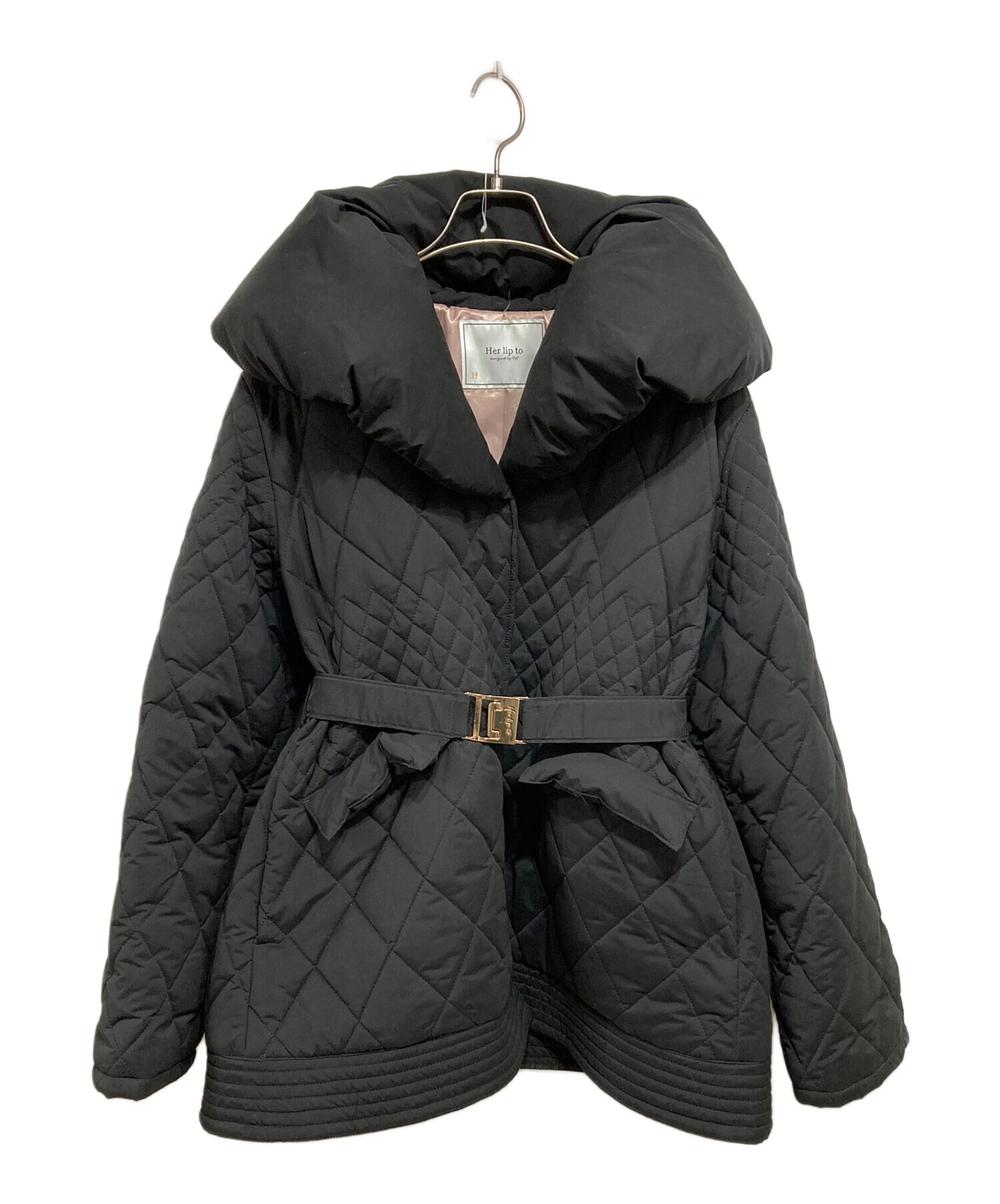 【herlipto】MadisonQuiltedLongCoat 中古・古着通販】Her lip to (ハーリップトゥ) Madison Quilted Short