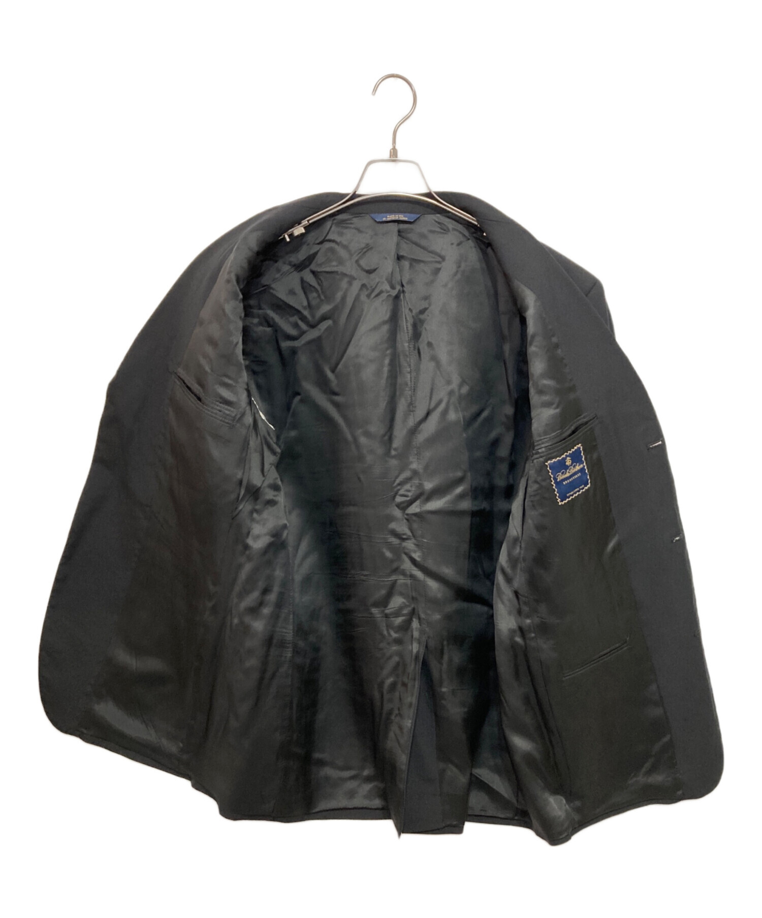 Brooks Brothers ブラック テーラードジャケット 中古・古着通販】BROOKS BROTHERS (ブルックスブラザーズ) テーラード