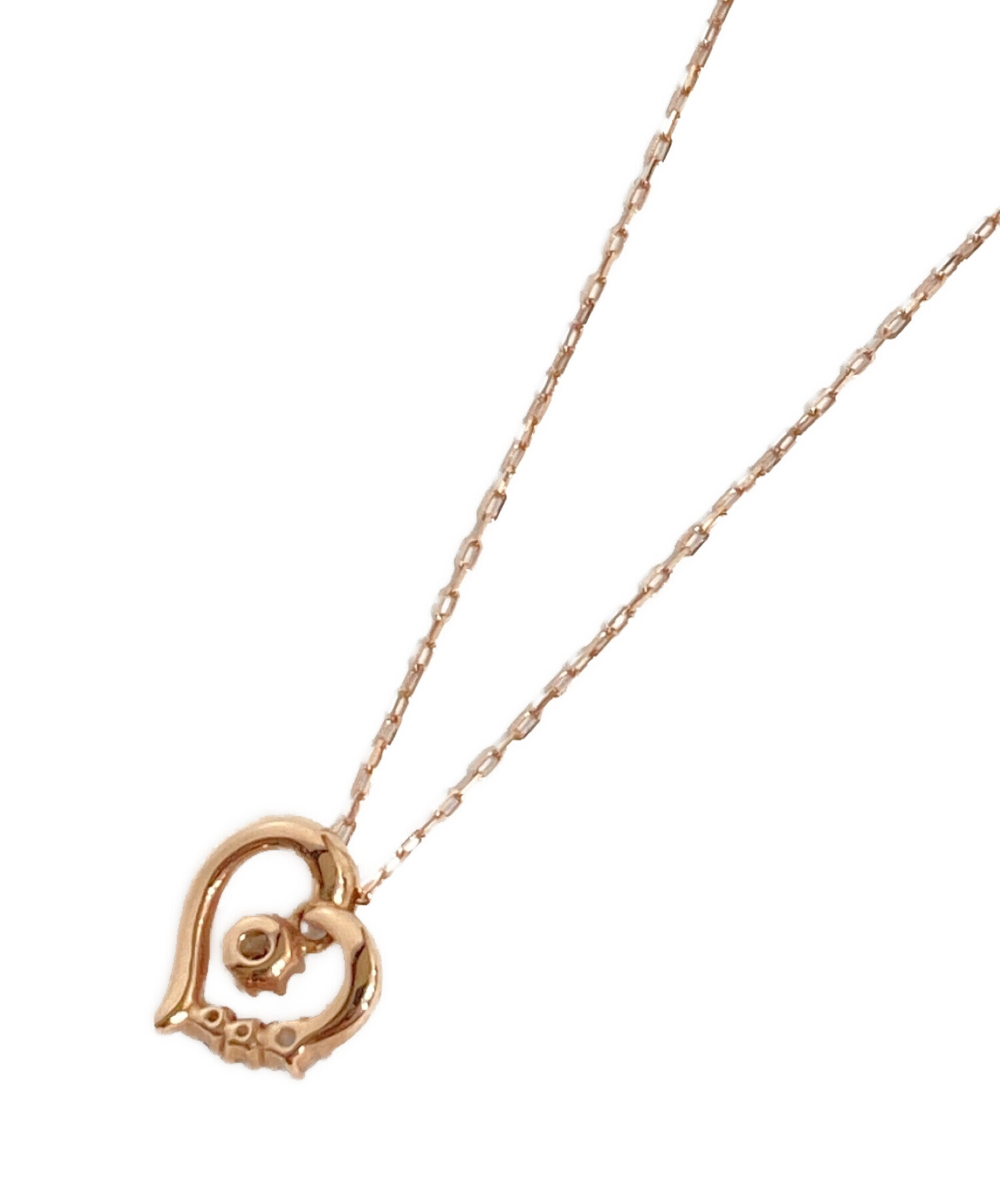 ヨンドシーネックレス K10 ネックレス ハートネックレス ピンク