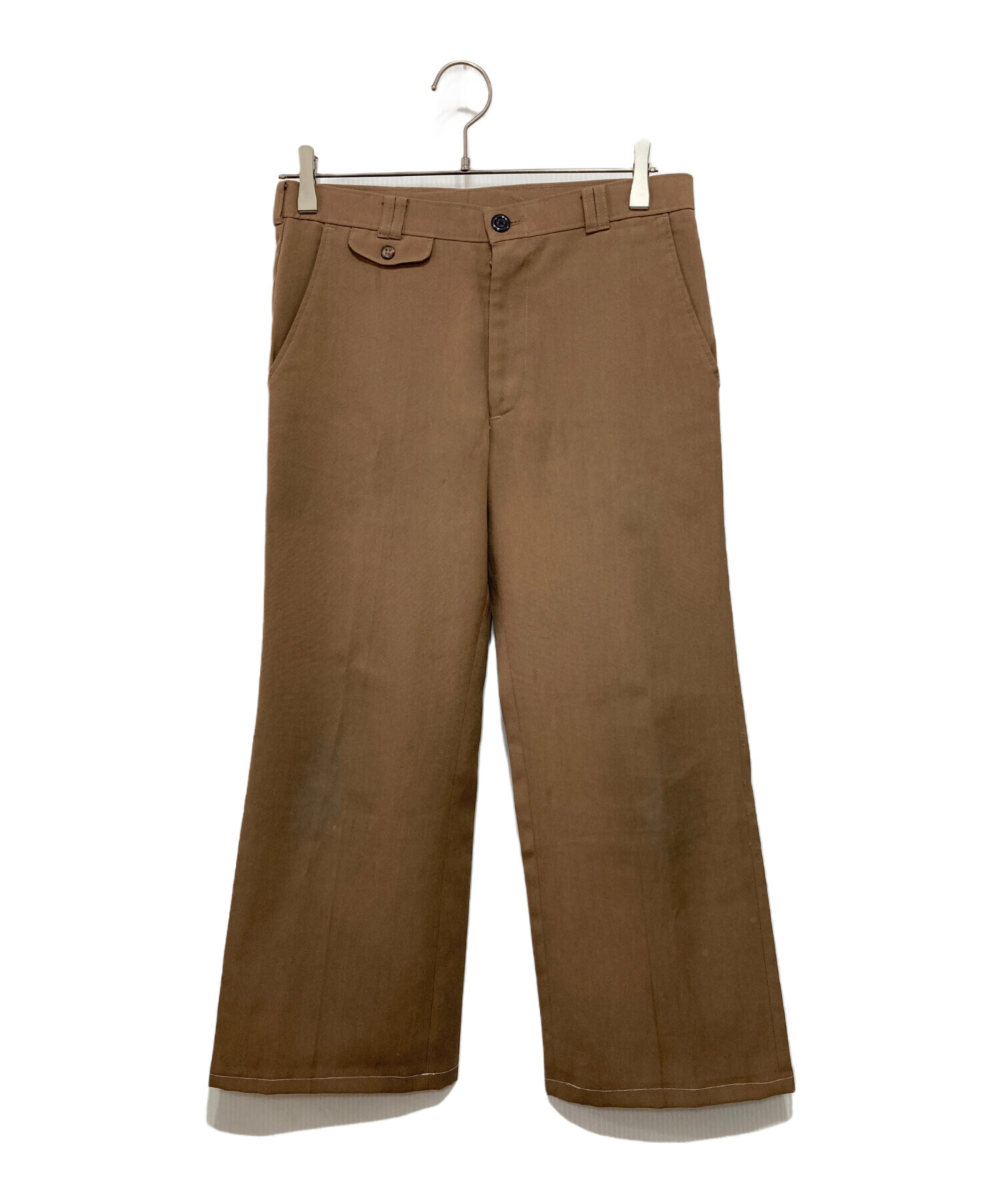 人気 リーバイス アクションスラックス W36L34 ブラウン ポリパンツ 古着 中古・古着通販】LEVI'S (リーバイス) アクションスラックス ブラウン