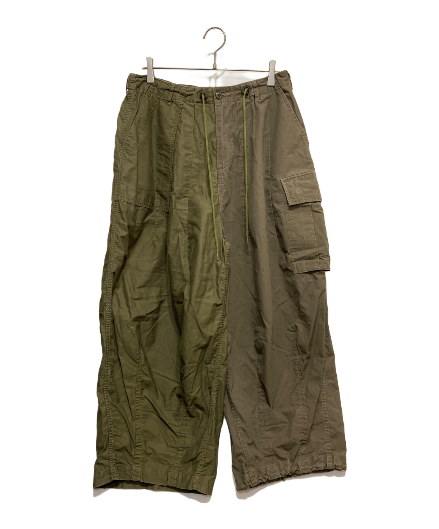 Needles　ヒザデルパンツ　サイズ1オリーブ カラー　ウィメンズ Needles ヒザデルパンツ サイズ1オリーブ カラー ウィメンズ Needles