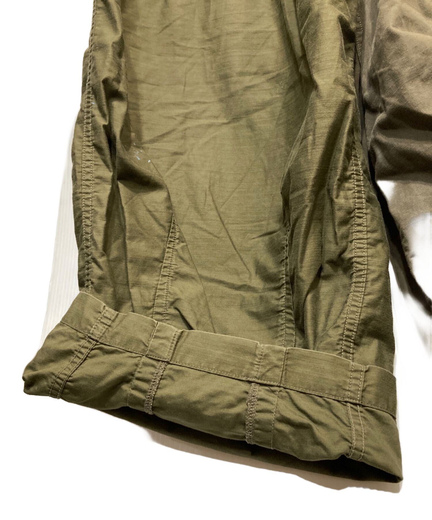 中古・古着通販】Needles (ニードルズ) ヒザデルパンツ オリーブ