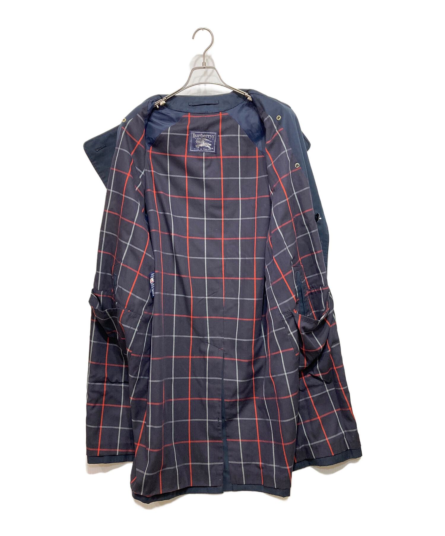 希少 レア Burberrys バーバリーネイビー トレンチコート あんしん鑑定 中古・古着通販】Burberry's (バーバリーズ) トレンチコート ネイビー