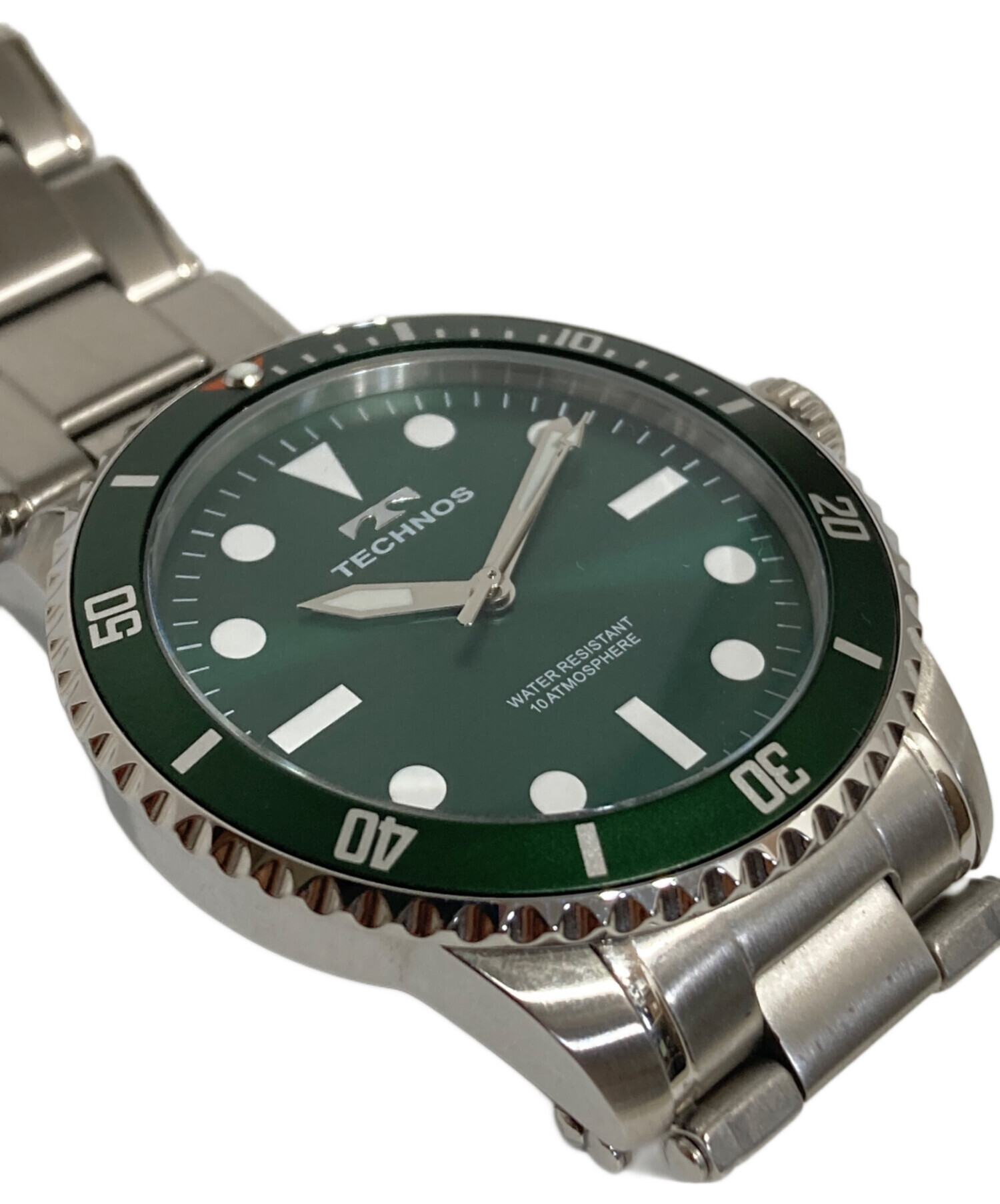 中古・古着通販】TECHNOS (テクノス) ダイバーズウォッチ グリーン