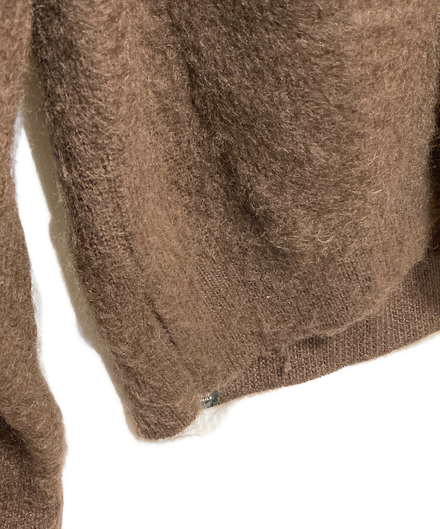 デンハム　カーディガン　ブラウン　モヘア　シルク　ウール　Mサイズ 中古・古着通販】Denham (デンハム) モヘアシルク混ウールカーディガン