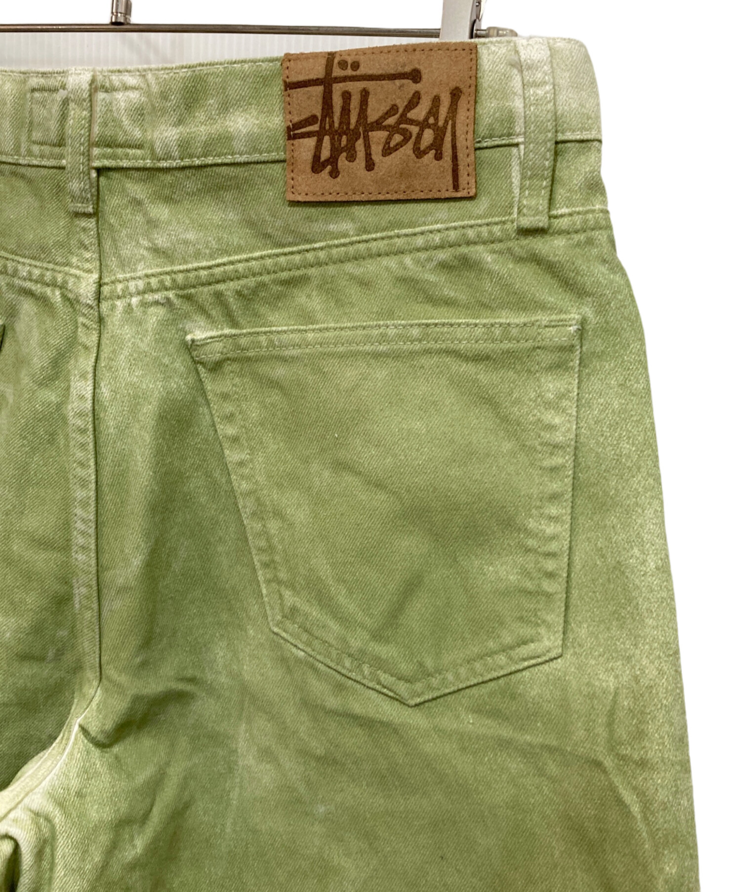 中古・古着通販】stussy (ステューシー) BIG OL JEAN SPRAY グリーン