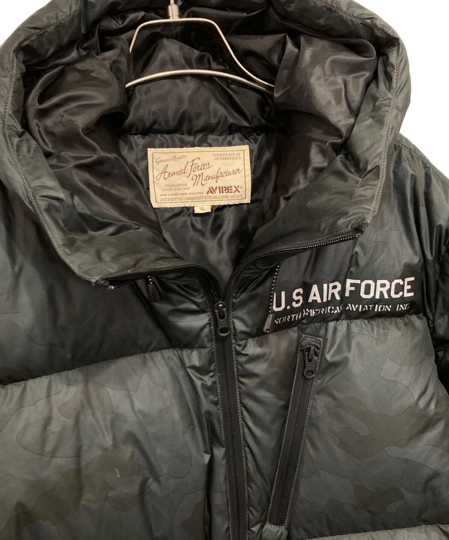 中古・古着通販】AVIREX (アヴィレックス) フーデッドカスタムダウン 